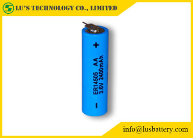 ER14505 le batterie eliminabili della batteria 3.6v 2400mah del cloruro di tionile del litio di dimensione l'aa 3,6 la V 2.4Ah graduano l'aa secondo la misura